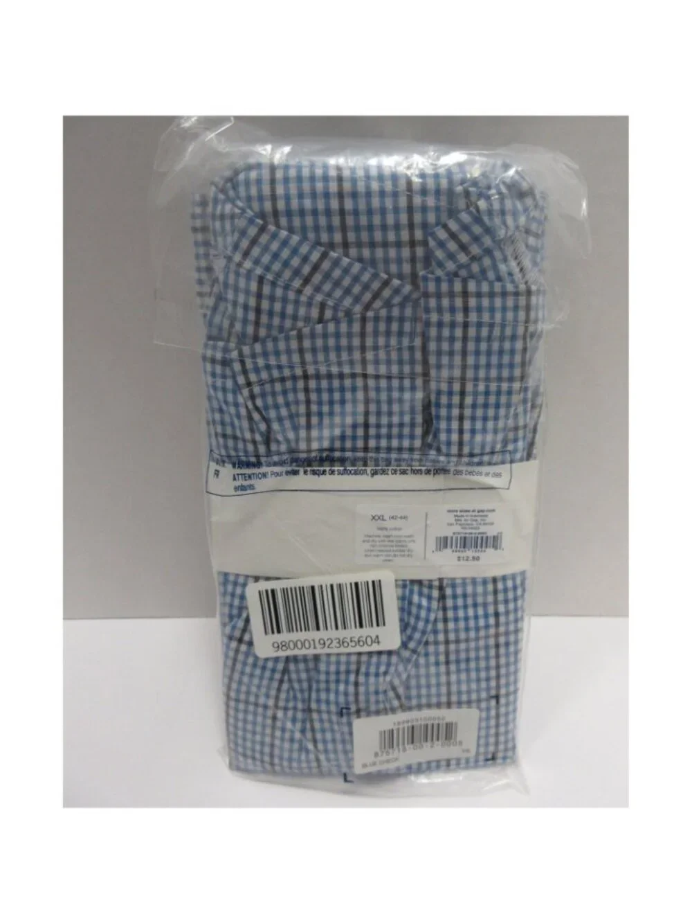 Gap Underwear XXL Boxer Shorts Check Classic Cotton Y2K Deadstock NEW